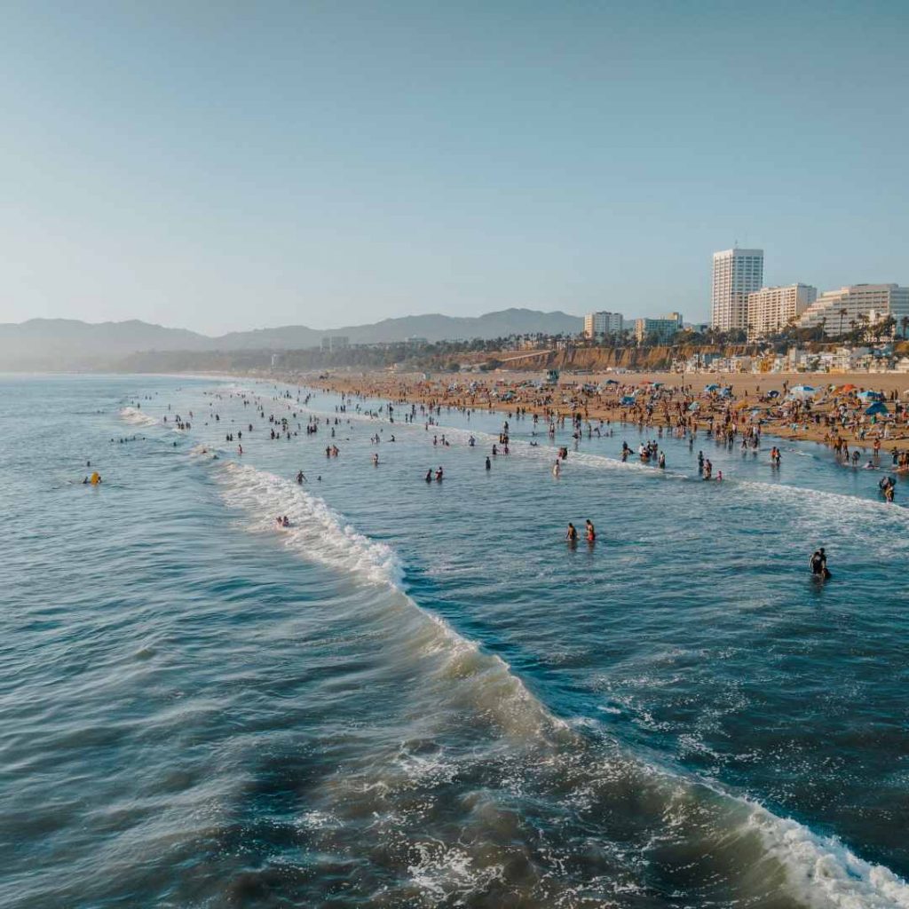 Santa Monica State Beach in LA