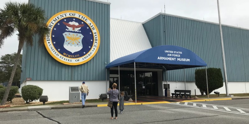 The Air Force Armament Museum in Fort Walton Beach, showcases aircraft and exhibits related to aviation history.