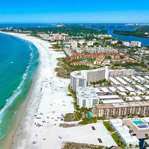 Florida's beach and architecture, capturing the beauty of the coastline.