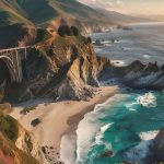 Captivating landscape of Big Sur, California, highlighting its dramatic coastline, a one of the places to visit in California in January.