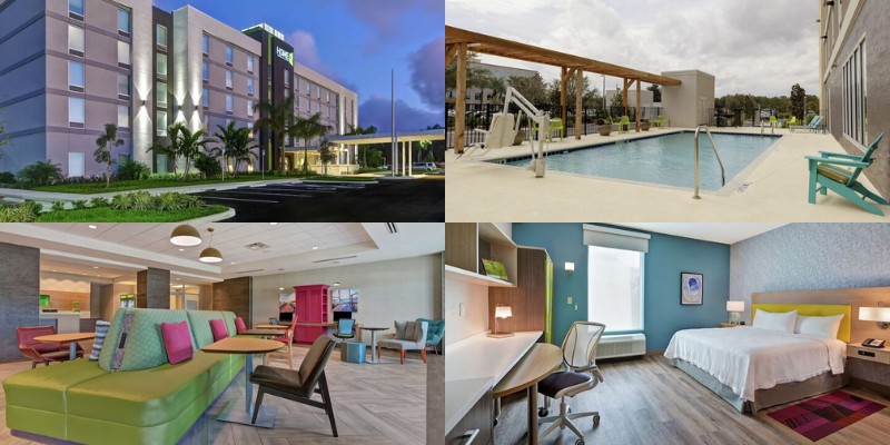 Home2 Suites by Hilton West Palm Beach exterior view showcasing modern architecture and welcoming entrance.