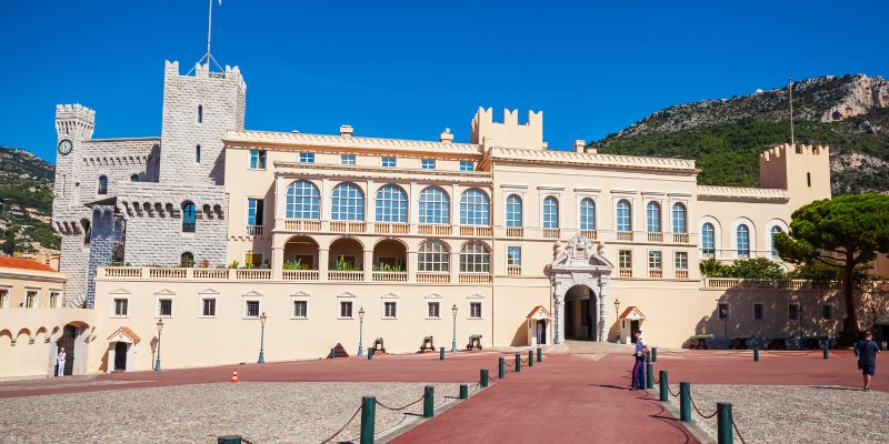 The beautiful Prince's Palace of Monaco, an iconic building, showcases exquisite architecture and rich history.