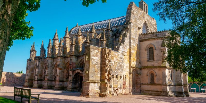 A view of the Cathedral of the Holy Cross in Edinburgh, highlighting its intricate design and cultural heritage.