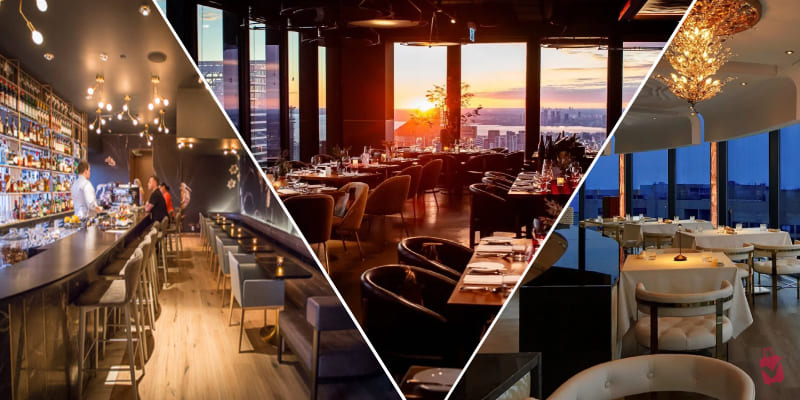 Image showcasing the best fine dining restaurants in Toronto, featuring elegant dishes and stylish restaurant interiors.