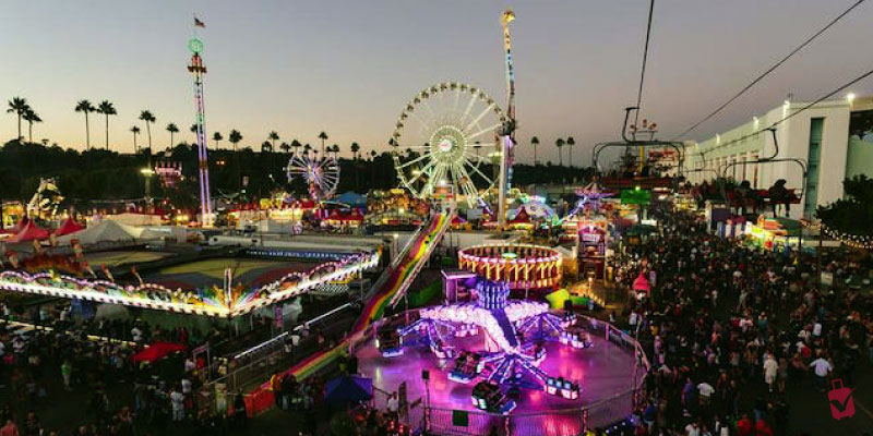 The Los Angeles County Fair is totally lively, bursting with rides and happy crowds.