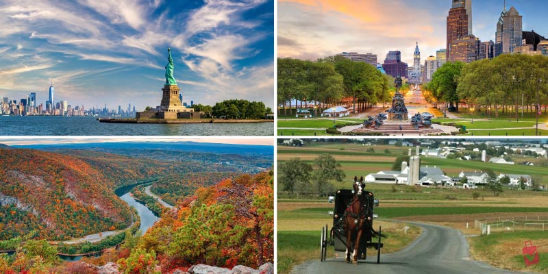 Iconic nearby landmarks like the Statue of Liberty and Philadelphia are great Day Trips from New Jersey for exploring the tristate area.