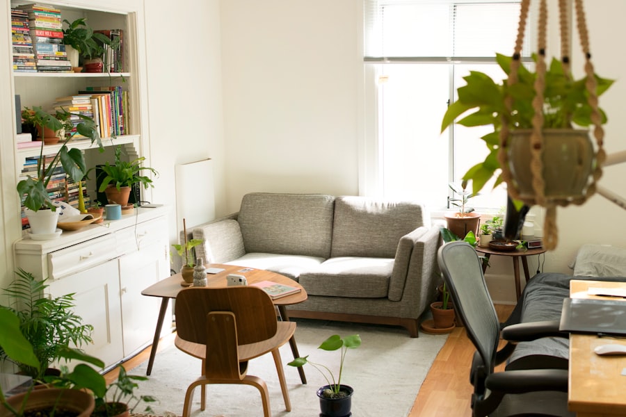 Open-plan apartment living room